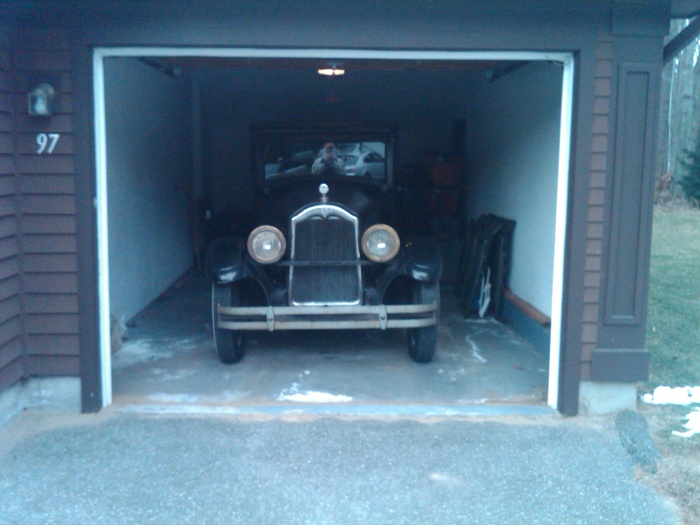 buick in garage